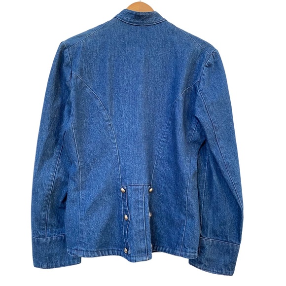 Vintage 90s RALPH by Ralph Lauren Western Blue Denim Jacket Womens 12 L - Picture 3 of 11